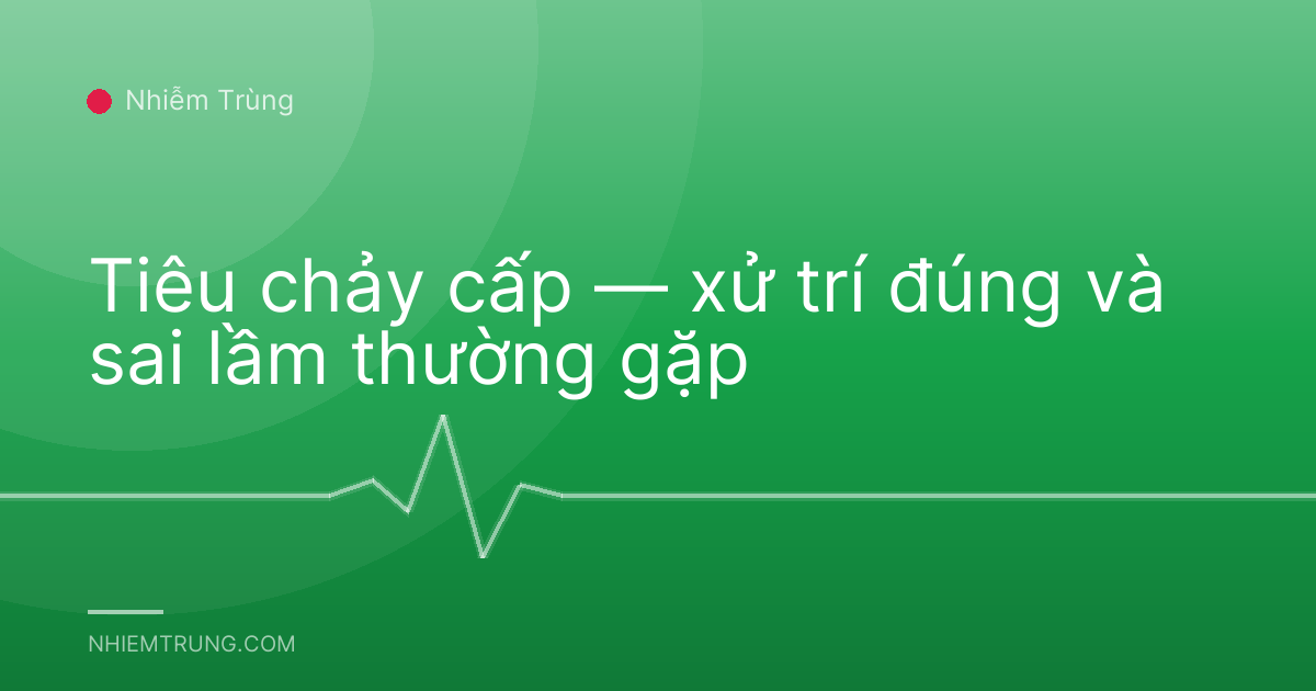 Tiêu chảy cấp — xử trí đúng và sai lầm thường gặp