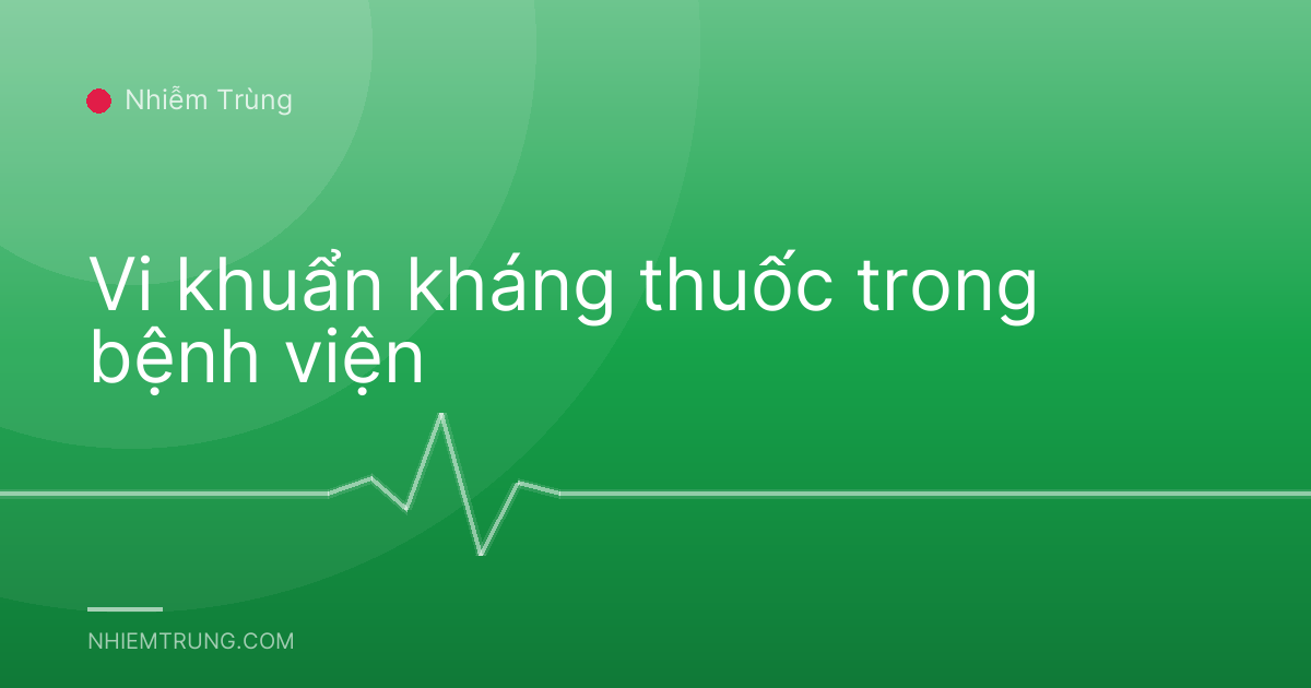 Vi khuẩn kháng thuốc trong bệnh viện